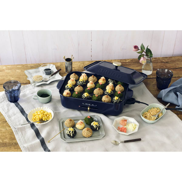 ブルーノ コンパクトホットプレート ネイビー