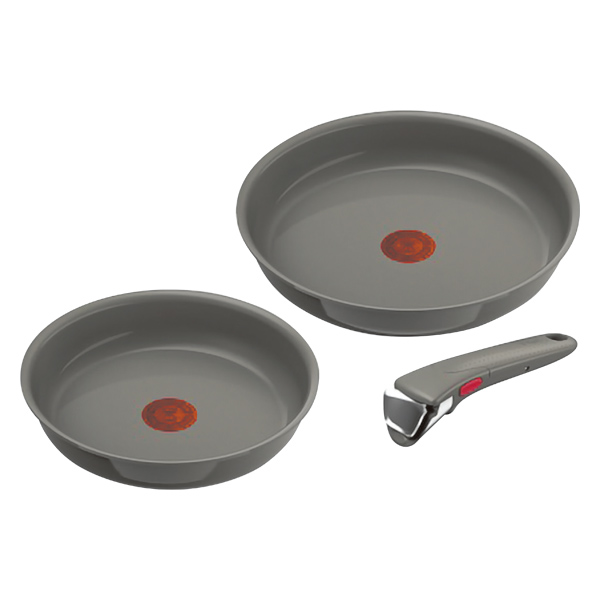T-fal　インジニオ・ネオIHセラミックグライドアースグレー セット3