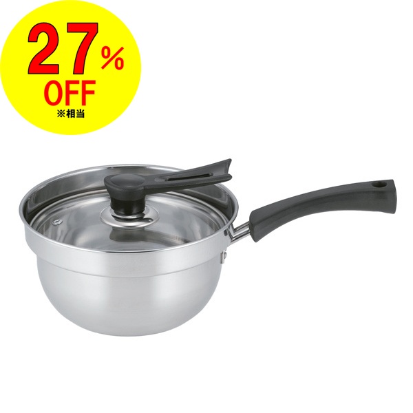 リターナ　ふきこぼれにくい片手鍋１８ｃｍ